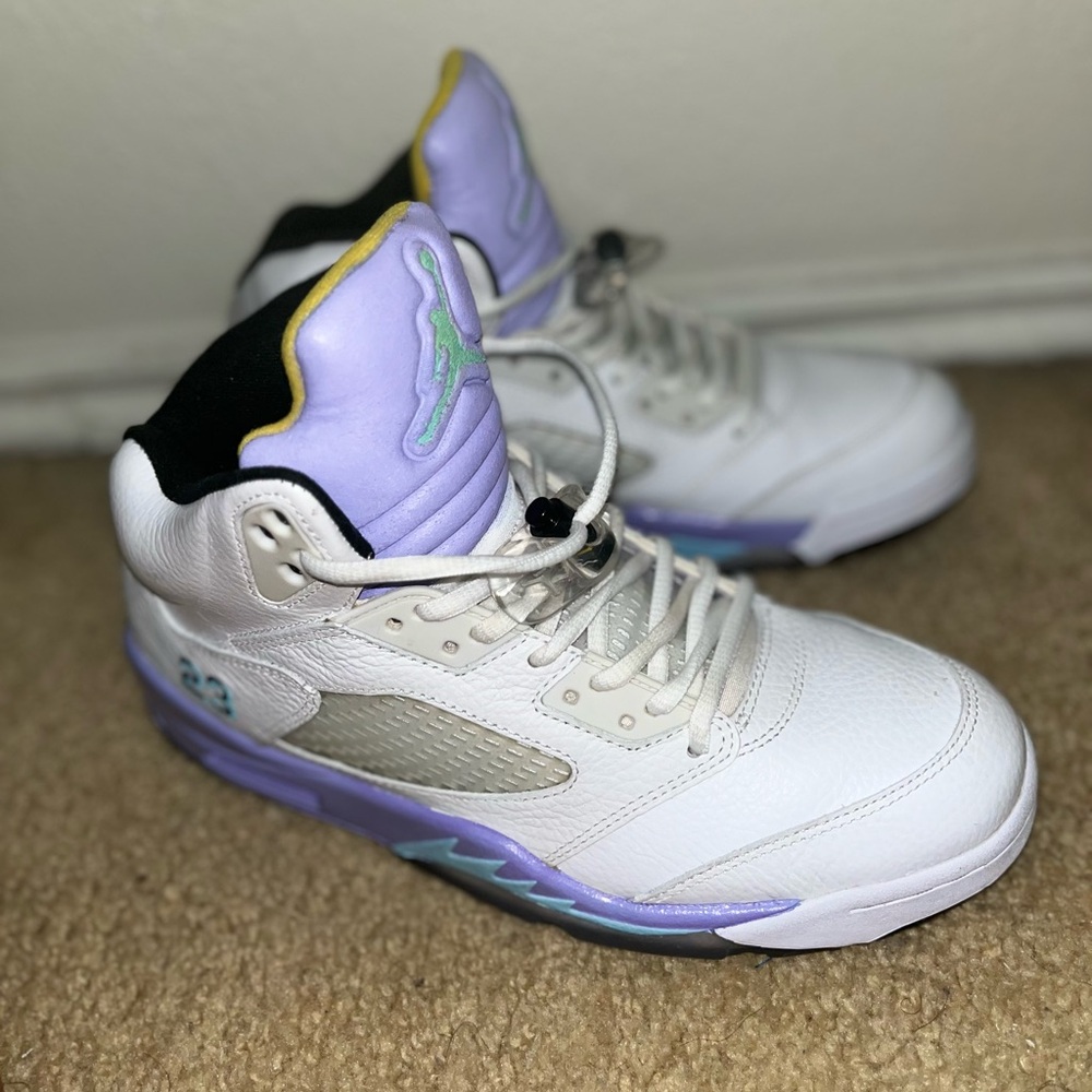 Jordan 5 retro customized 2013s Blue and purple - Picture 3 of 15